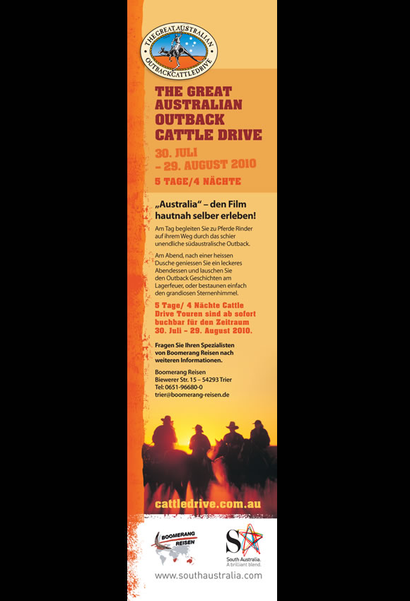 Great Australian Outback Cattle Drive Ad2vert